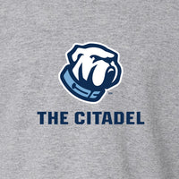Load image into Gallery viewer, The Citadel Bulldog, Toddler Cotton Jersey Long Sleeve Tee - Gray
