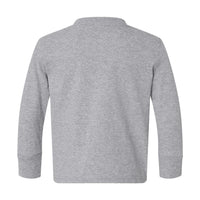 Load image into Gallery viewer, The Citadel Bulldog, Toddler Cotton Jersey Long Sleeve Tee - Gray
