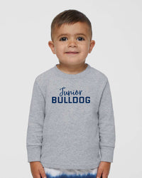 Load image into Gallery viewer, The Citadel, Junior Bulldog, Toddler Cotton Jersey Long Sleeve Tee - Gray
