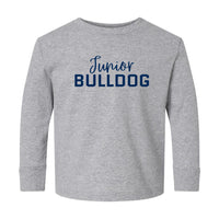 Load image into Gallery viewer, The Citadel, Junior Bulldog, Toddler Cotton Jersey Long Sleeve Tee - Gray

