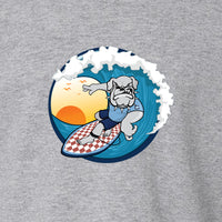 Load image into Gallery viewer, The Citadel, Spike Surfing, Toddler Cotton Jersey Long Sleeve Tee - Gray
