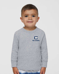 Load image into Gallery viewer, The Citadel C, Toddler Cotton Jersey Long Sleeve Tee - Gray
