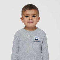 Load image into Gallery viewer, The Citadel C, Toddler Cotton Jersey Long Sleeve Tee - Gray
