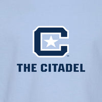 Load image into Gallery viewer, The Citadel C, Toddler Cotton Jersey Long Sleeve Tee - Light Blue
