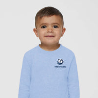 Load image into Gallery viewer, The Citadel Bulldog, Toddler Cotton Jersey Long Sleeve Tee - Light Blue
