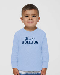 Load image into Gallery viewer, The Citadel, Junior Bulldog, Toddler Cotton Jersey Long Sleeve Tee - Light Blue
