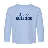 Load image into Gallery viewer, The Citadel, Junior Bulldog, Toddler Cotton Jersey Long Sleeve Tee - Light Blue
