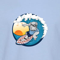 Load image into Gallery viewer, The Citadel, Spike Surfing, Toddler Cotton Jersey Long Sleeve Tee - Light Blue
