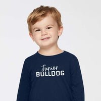 Load image into Gallery viewer, The Citadel, Junior Bulldog, Toddler Cotton Jersey Long Sleeve Tee - Navy
