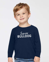Load image into Gallery viewer, The Citadel, Junior Bulldog, Toddler Cotton Jersey Long Sleeve Tee - Navy
