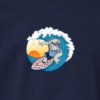 Load image into Gallery viewer, The Citadel, Spike Surfing, Toddler Cotton Jersey Long Sleeve Tee - Navy
