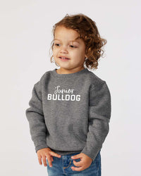 Load image into Gallery viewer, The Citadel, Junior Bulldog, Toddler Fleece Crewneck Sweatshirt - Gray
