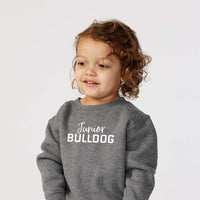 Load image into Gallery viewer, The Citadel, Junior Bulldog, Toddler Fleece Crewneck Sweatshirt - Gray
