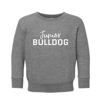 Load image into Gallery viewer, The Citadel, Junior Bulldog, Toddler Fleece Crewneck Sweatshirt - Gray
