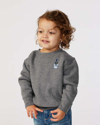 Load image into Gallery viewer, The Citadel, Spike, Toddler Fleece Crewneck Sweatshirt - Gray
