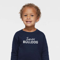 Load image into Gallery viewer, The Citadel, Junior Bulldog, Toddler Fleece Crewneck Sweatshirt - Navy
