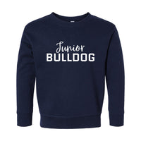Load image into Gallery viewer, The Citadel, Junior Bulldog, Toddler Fleece Crewneck Sweatshirt - Navy

