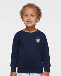 Load image into Gallery viewer, The Citadel, Spike, Toddler Fleece Crewneck Sweatshirt - Navy
