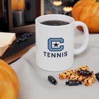 Load image into Gallery viewer, The Citadel Block C Logo, Sports Tennis, Ceramic Mug 11oz
