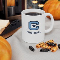 Load image into Gallery viewer, The Citadel Block C Logo, Sports Football, Ceramic Mug 11oz
