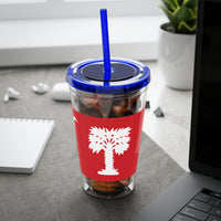 Load image into Gallery viewer, The Citadel, Big Red Flag, Sunsplash Tumbler with Straw, 16oz

