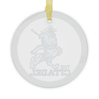 Load image into Gallery viewer, The Citadel Vintage Marching Bulldog, Glass Ornament
