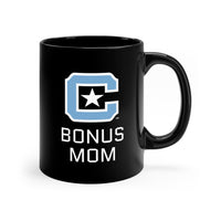 Load image into Gallery viewer, The Citadel Block C Logo, Sports Bonus Mom, Black Mug, 11oz
