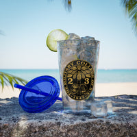 Load image into Gallery viewer, The Citadel, Ring Bezel, (Customized with your year), Sunsplash Tumbler with Straw, 16oz

