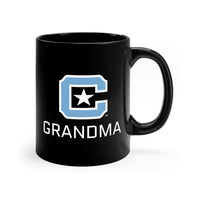 Load image into Gallery viewer, The Citadel Block C Logo, Sports, Grandma, Black Mug, 11oz
