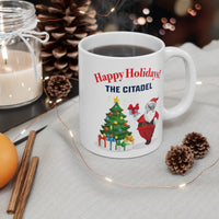 Load image into Gallery viewer, The Citadel, Happy Holidays! Santa Spike, Mug 11oz

