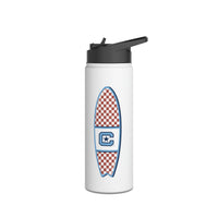Load image into Gallery viewer, The Citadel, Surfing, Stainless Steel Water Bottle, Standard Lid
