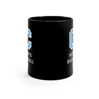 Load image into Gallery viewer, The Citadel Block C Logo, Club Sports Women&#39;s Basketball Dad, Black Mug, 11oz
