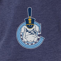 Load image into Gallery viewer, The Citadel, C Spike, Infant Fine Jersey Raglan Bodysuit with Hood &amp; Ears - Navy
