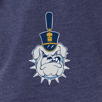 Load image into Gallery viewer, The Citadel Baby, Infant Fine Jersey Raglan Bodysuit with Hood &amp; Ears - Navy
