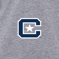 Load image into Gallery viewer, The Citadel, C Star, Infant Fine Jersey Character Hooded Long Sleeve Bodysuit with Ears - Gray/White
