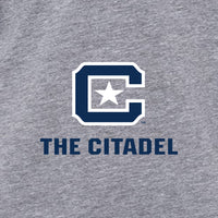 Load image into Gallery viewer, The Citadel, The Citadel C, Infant Fine Jersey Character Hooded Long Sleeve Bodysuit with Ears - Gray/White
