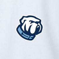 Load image into Gallery viewer, The Citadel, Bulldog, Infant Flutter Sleeve Baby Rib Bodysuit - White
