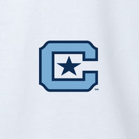 Load image into Gallery viewer, The Citadel, C Star, Infant Flutter Sleeve Baby Rib Bodysuit - White
