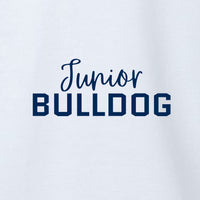 Load image into Gallery viewer, The Citadel, Junior Bulldog, Infant Flutter Sleeve Baby Rib Bodysuit - White
