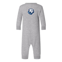 Load image into Gallery viewer, The Citadel, Bulldog, Infant Fleece One-Piece - Gray
