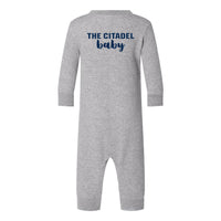 Load image into Gallery viewer, The Citadel Baby, Infant Fleece One-Piece - Gray
