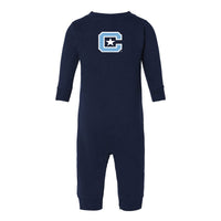 Load image into Gallery viewer, The Citadel, C Star, Infant Fleece One-Piece - Navy
