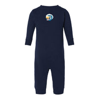 Load image into Gallery viewer, The Citadel, Spike Surfing, Infant Fleece One-Piece - Navy
