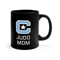 Load image into Gallery viewer, The Citadel, Block C Logo, Club Sports Judo Mom, Black Mug, 11oz
