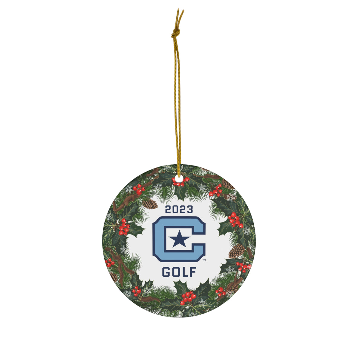 The Citadel, Club Sports, Golf, 2023 Ceramic Ornament