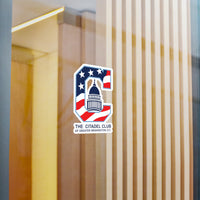 Load image into Gallery viewer, The Citadel, Alumni Club, Greater Washington D.C. Club Logo, Navy Blue Kiss-Cut Vinyl Decals
