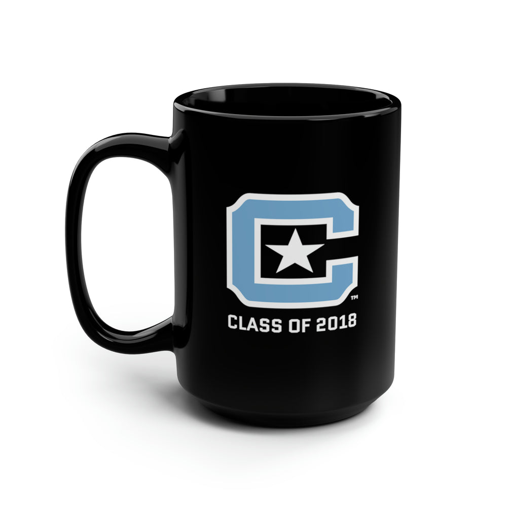 The Citadel, Class of 2018,  C Block, Black Mug, 15oz- Black