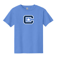 Load image into Gallery viewer, The Citadel, C Star, Youth Heavy Cotton™ 100% Cotton T-Shirt - Carolina Blue
