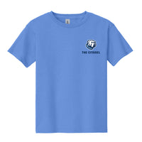 Load image into Gallery viewer, The Citadel Bulldog, Youth Heavy Cotton™ 100% Cotton T-Shirt - Carolina Blue
