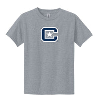 Load image into Gallery viewer, The Citadel, C Star, Youth Heavy Cotton™ 100% Cotton T-Shirt - Gray
